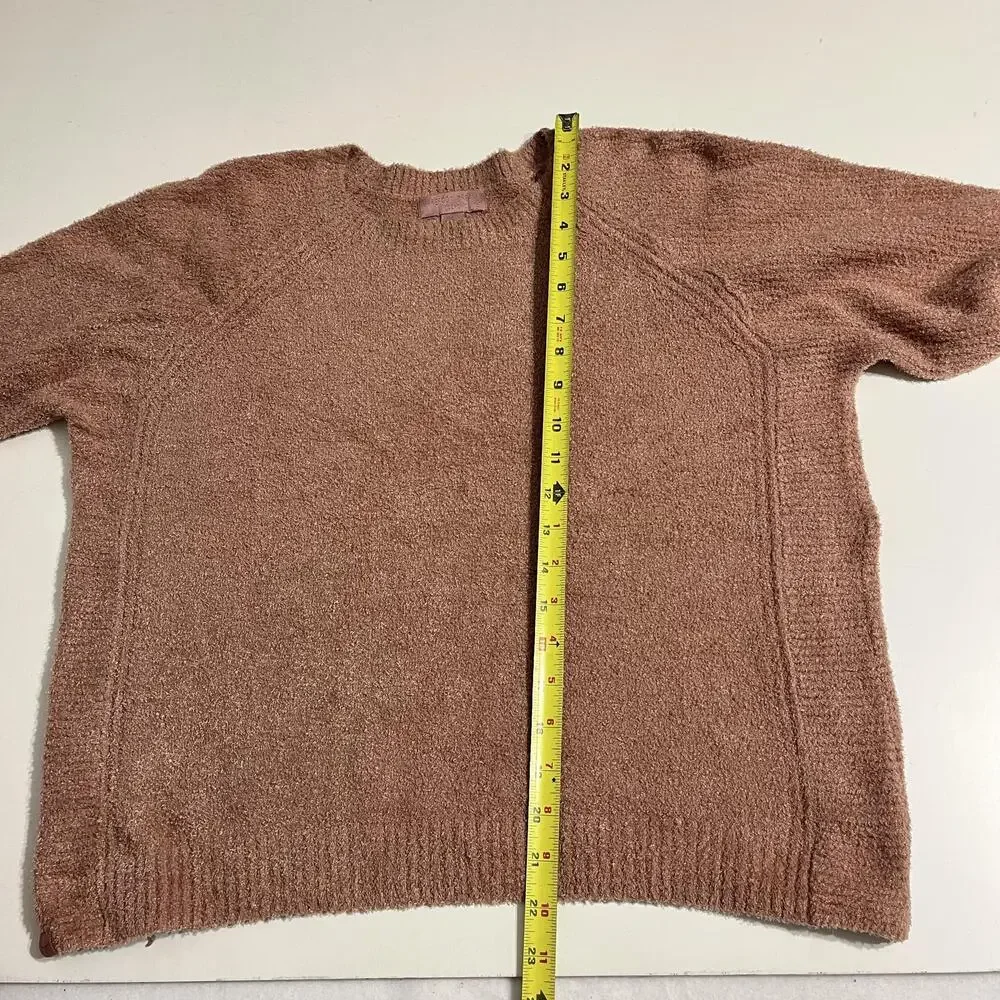 Barefoot Dreams Cozychic Lite Lounge Set Womens S Pink Knit Sweater Joggers